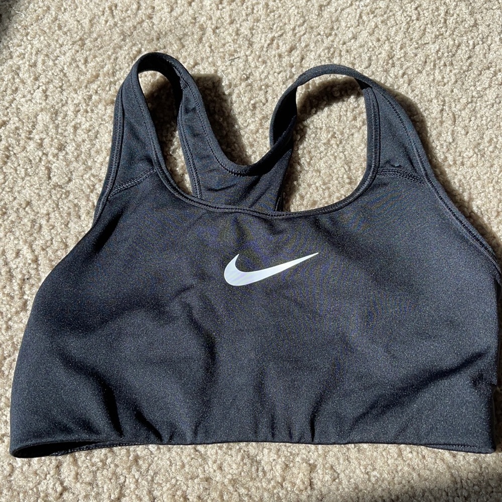 Nike Black dry fit sports bra S